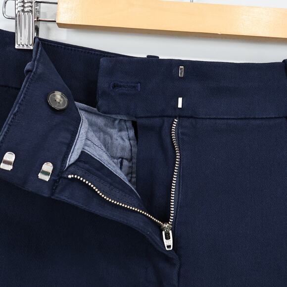 NWOT Everlane The Organic Cotton Wide Leg Twill Trouser Pant In Navy Blue Size 6 - Picture 5 of 7